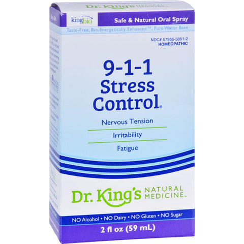 King Bio Homeopathic 911 Stress Control - 2 Fl Oz