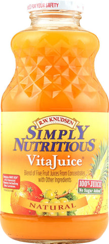 R.w. Knudsen Simply Nutritious Juice - Vita Juice - Case Of 12 - 32 Fl Oz.