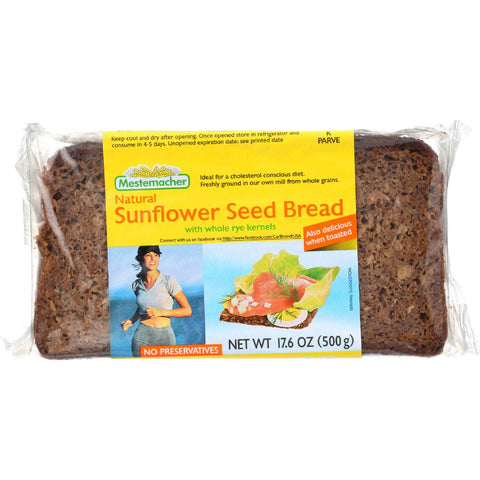 Mestemacher Bread Bread - Sunflower Seed - 17.6 Oz - Case Of 12