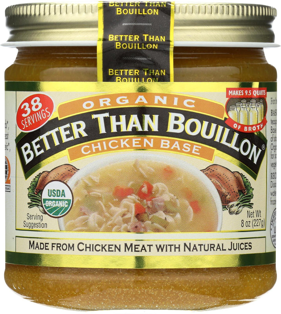 Better Than Bouillon Organic Seasoned - Chicken Base - Case Of 6 - 8 Oz.