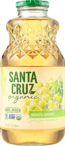 Santa Cruz Organic Juice - White Grape - Case Of 12 - 32 Fl Oz.