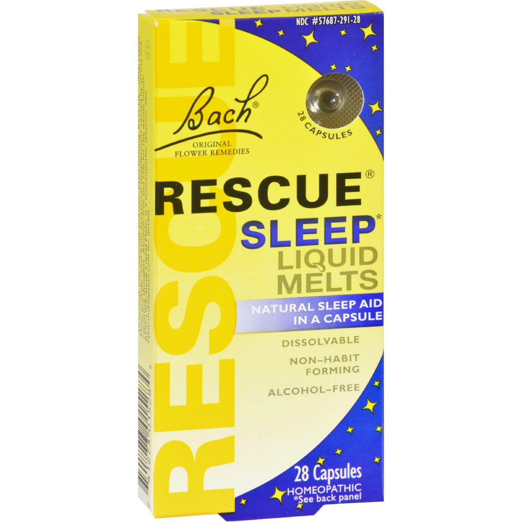 Bach Flower Remedies Rescue Sleep Liquid Melts - 28 Capsules