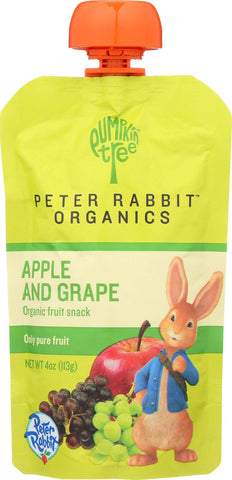 Peter Rabbit Organics Fruit Snacks - Apple And Grape - Case Of 10 - 4 Oz.