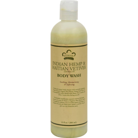 Nubian Heritage Body Wash Indian Hemp And Haitian Vetiver - 13 Fl Oz