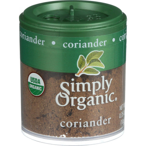 Simply Organic Coriander Seed - Organic - Ground - .35 Oz - Case Of 6