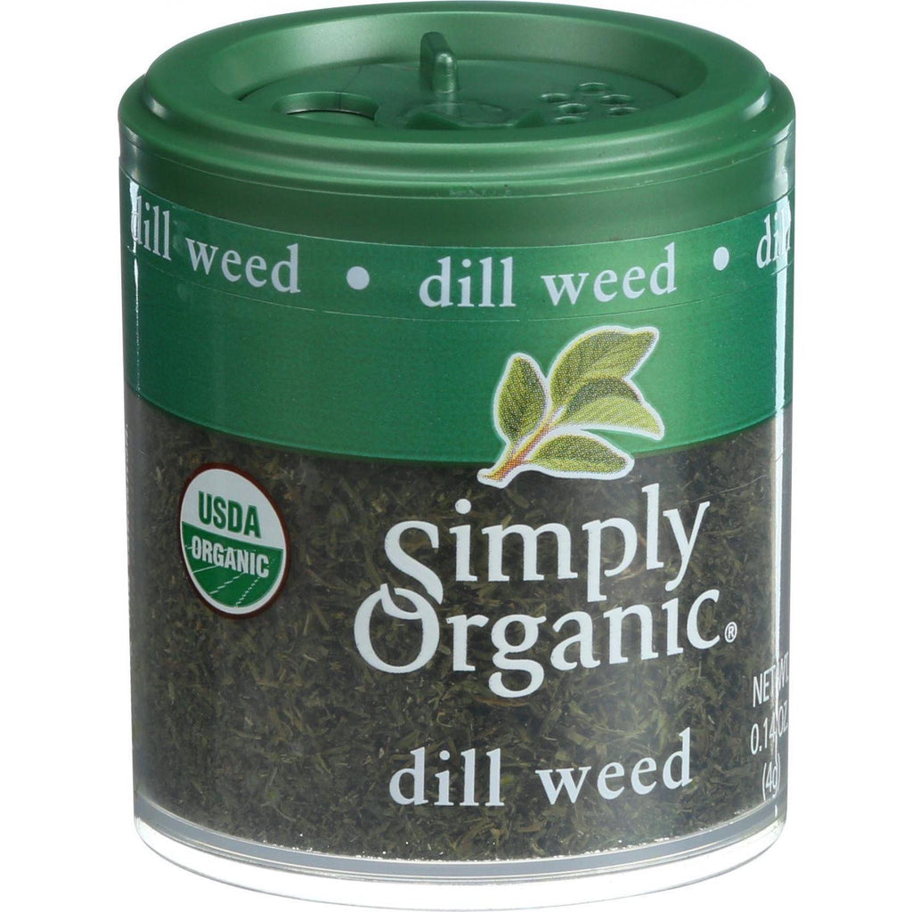 Simply Organic Dill Weed - Organic - .14 Oz - Case Of 6