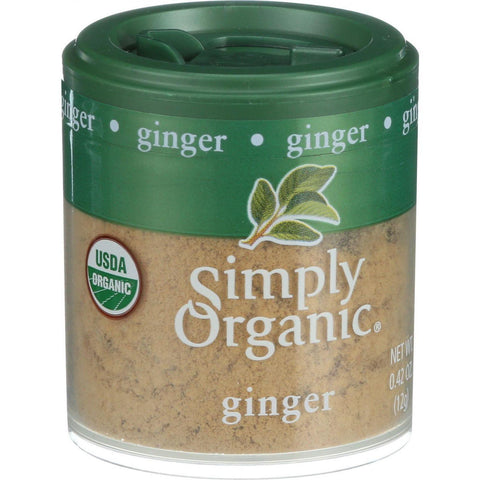 Simply Organic Ginger Root - Organic - Ground - .42 Oz - Case Of 6