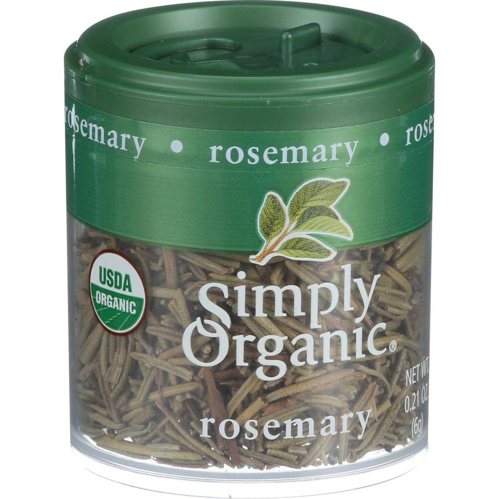 Simply Organic Rosemary Leaf- Organic - Whole - .21 Oz - Case Of 6