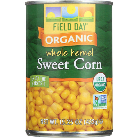 Field Day Sweet Corn - Organic - Whole Kernel - 15.25 Oz - Case Of 12