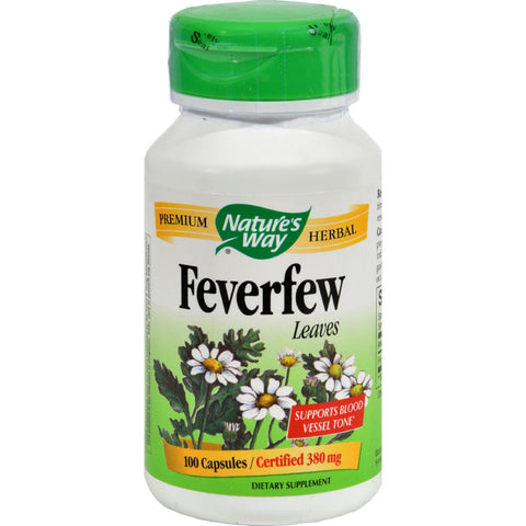 Nature's Way Feverfew Leaves - 100 Capsules