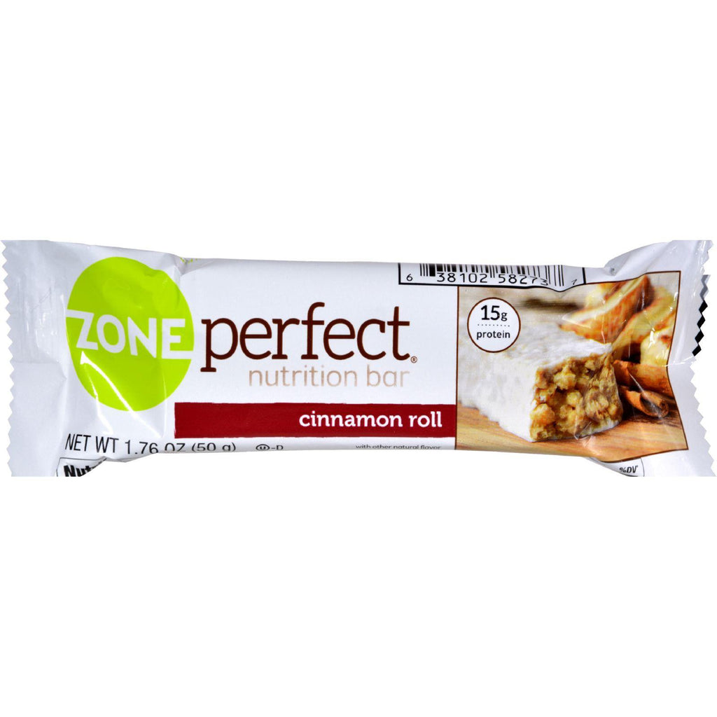 Zone Nutrition Bar - Cinnamon Roll - Case Of 12 - 1.76 Oz