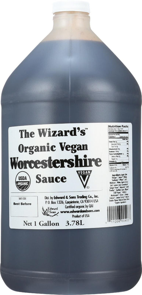 Wizard Organic Sauce - Worcestershire - 128 Oz