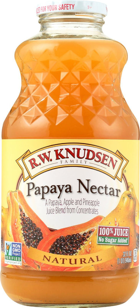 R.w. Knudsen Juice Blends - Papaya Nectar - Case Of 12 - 32 Fl Oz.