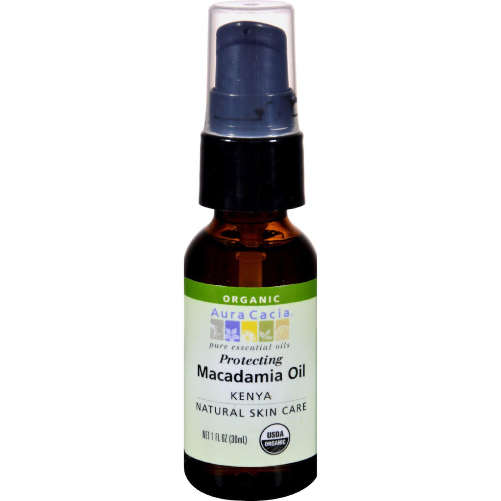 Aura Cacia Macadamia Skin Care Oil Certified Organic - 1 Fl Oz