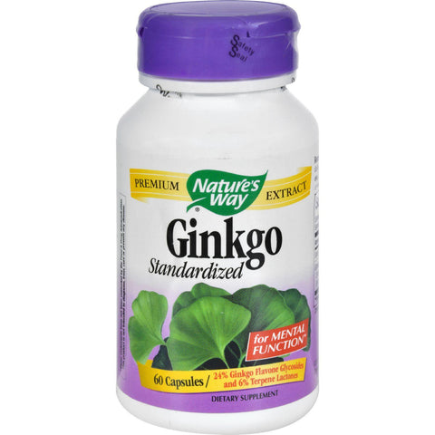 Nature's Way Ginkgo Standardized - 60 Capsules