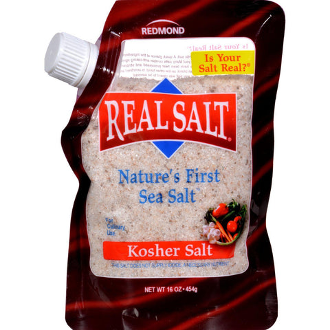 Real Salt Gourmet Kosher Sea Salt - 16 Oz - Case Of 6