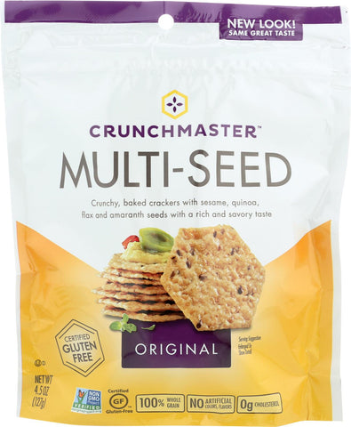 Crunchmaster Multi-seed Crackers - Original - Case Of 12 - 4.5 Oz.