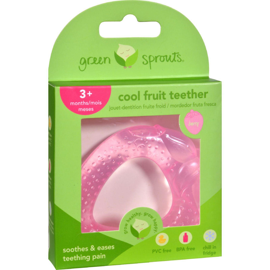 Green Sprouts Cool Soothing Teether Ring - Pink Strawberry