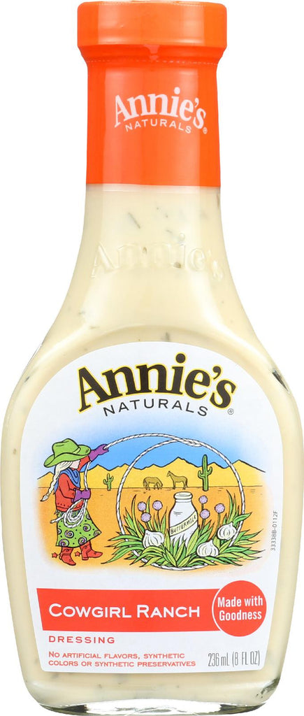 Annie's Naturals Dressing Cowgirl Ranch - Case Of 6 - 8 Fl Oz.