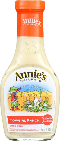 Annie's Naturals Dressing Cowgirl Ranch - Case Of 6 - 8 Fl Oz.