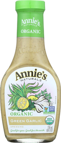 Annie's Naturals Organic Dressing Green Garlic - Case Of 6 - 8 Fl Oz.