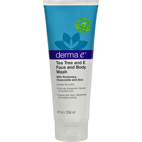 Derma E Tea Tree And E Face And Body Wash - 8 Fl Oz