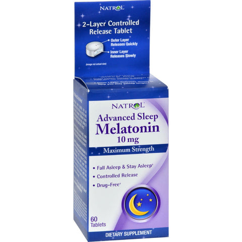 Natrol Advanced Sleep Melatonin - 10 Mg - 60 Tablets