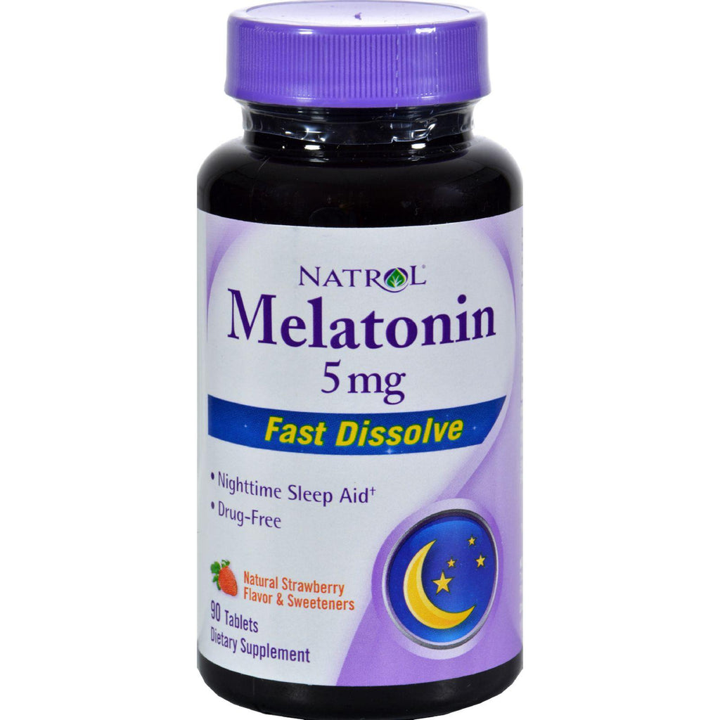 Natrol Melatonin Fast Dissolve Tablets Strawberry - 5 Mg - 90 Tablets