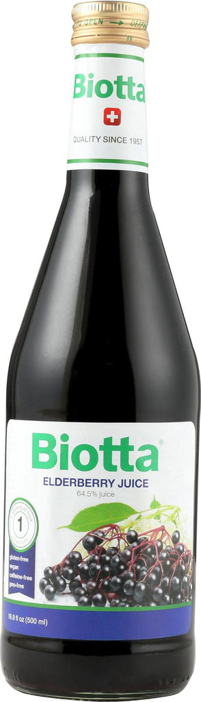 Biotta Juice - Elderberry - Case Of 6 - 16.9 Fl Oz.