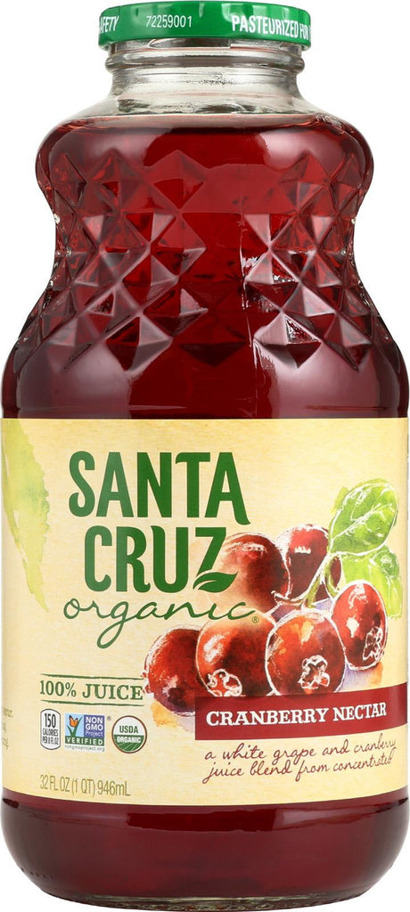 Santa Cruz Organic Juice - Cranberry Nectar - Case Of 12 - 32 Fl Oz.