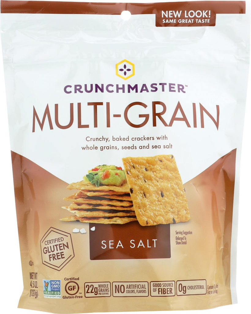 Crunchmaster Multi-grain Crackers - Sea Salt - Case Of 12 - 4.5 Oz.