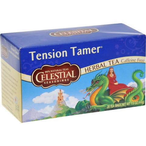 Celestial Seasonings Tension Tamer Herbal Tea Caffeine Free - 20 Tea Bags - Case Of 6