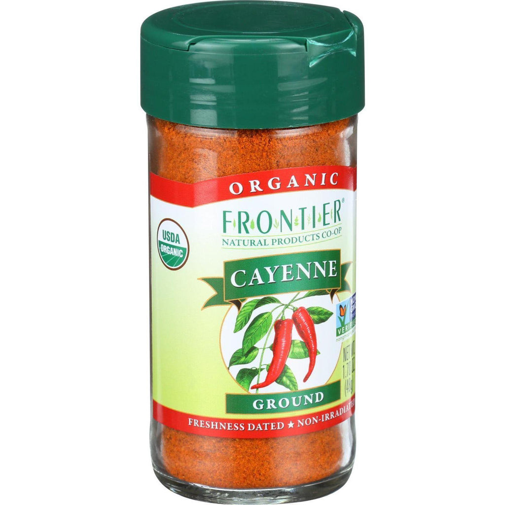 Frontier Herb Cayenne - Organic - Ground - 30000 Hu - 1.7 Oz