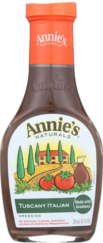 Annie's Naturals Dressing Tuscany Italian - Case Of 6 - 8 Fl Oz.