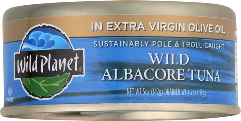 Wild Planet Wild Albacore Tuna In Extra Virgin Olive Oil - Case Of 12 - 5 Oz.