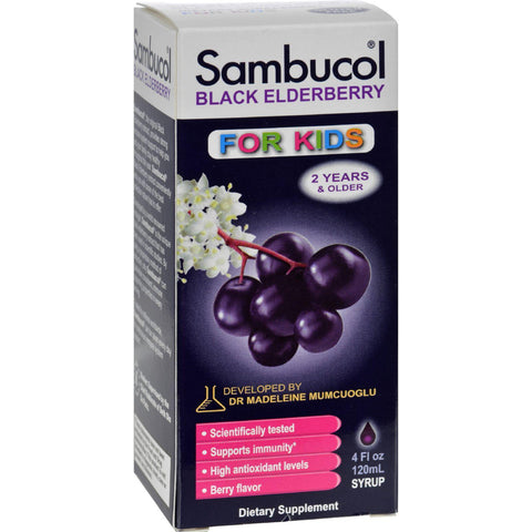 Sambucol Black Elderberry Liquid For Kids - 4 Fl Oz