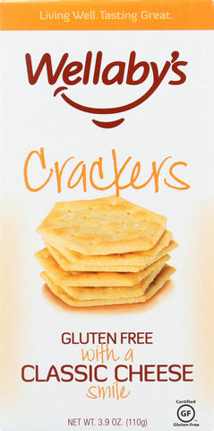 Wellaby's Crackers - Classic Cheese - Case Of 6 - 3.9 Oz.