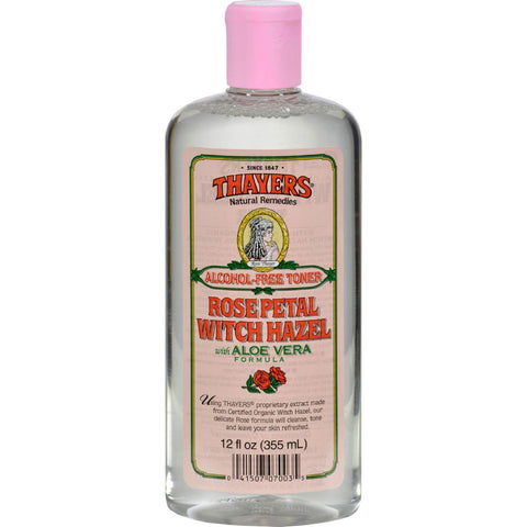 Thayers Witch Hazel With Aloe Vera Rose Petal - 12 Fl Oz