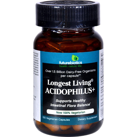 Futurebiotics Longest Living Acidophilus Plus - 100 Capsules