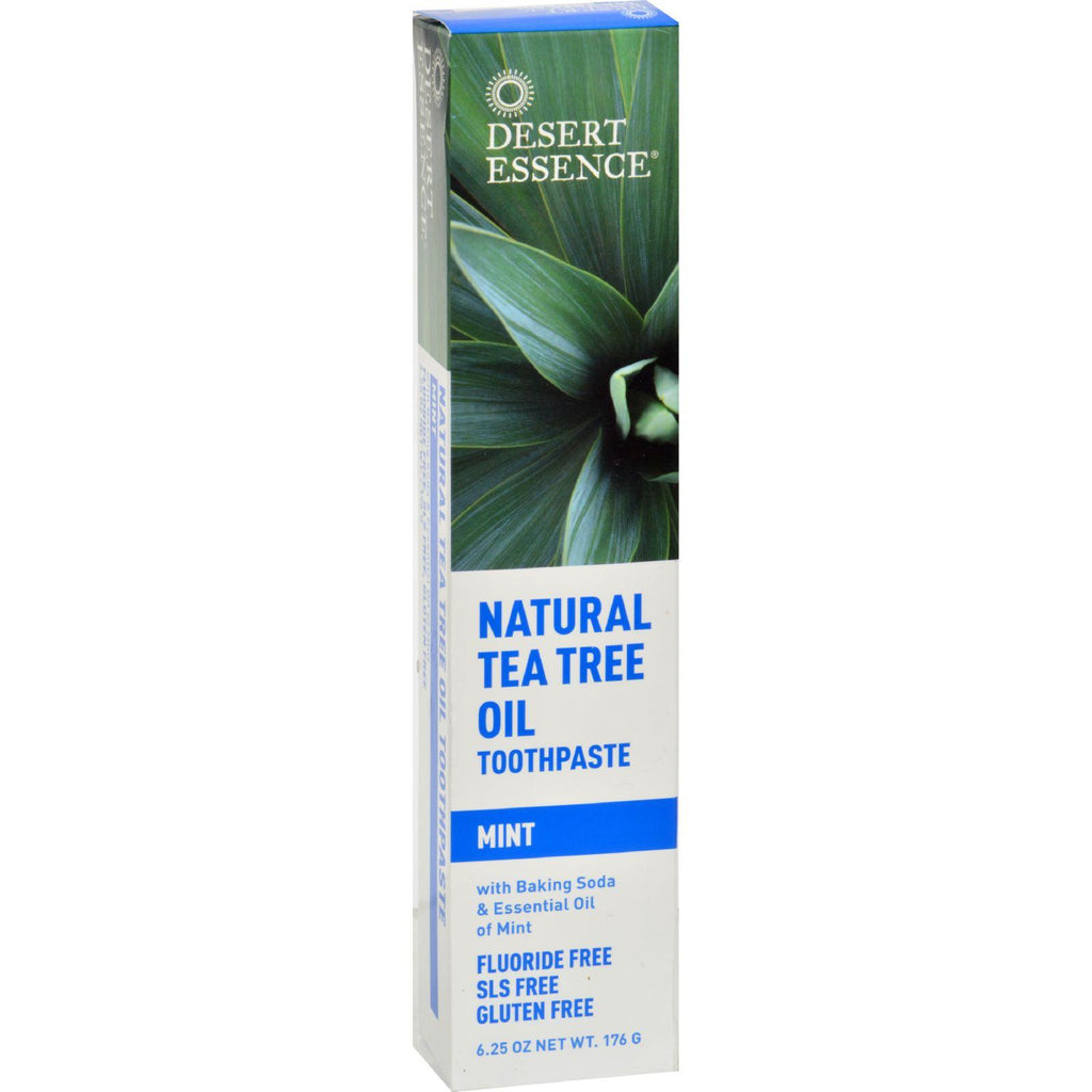 Desert Essence Natural Tea Tree Oil Toothpaste Mint - 6.25 Oz