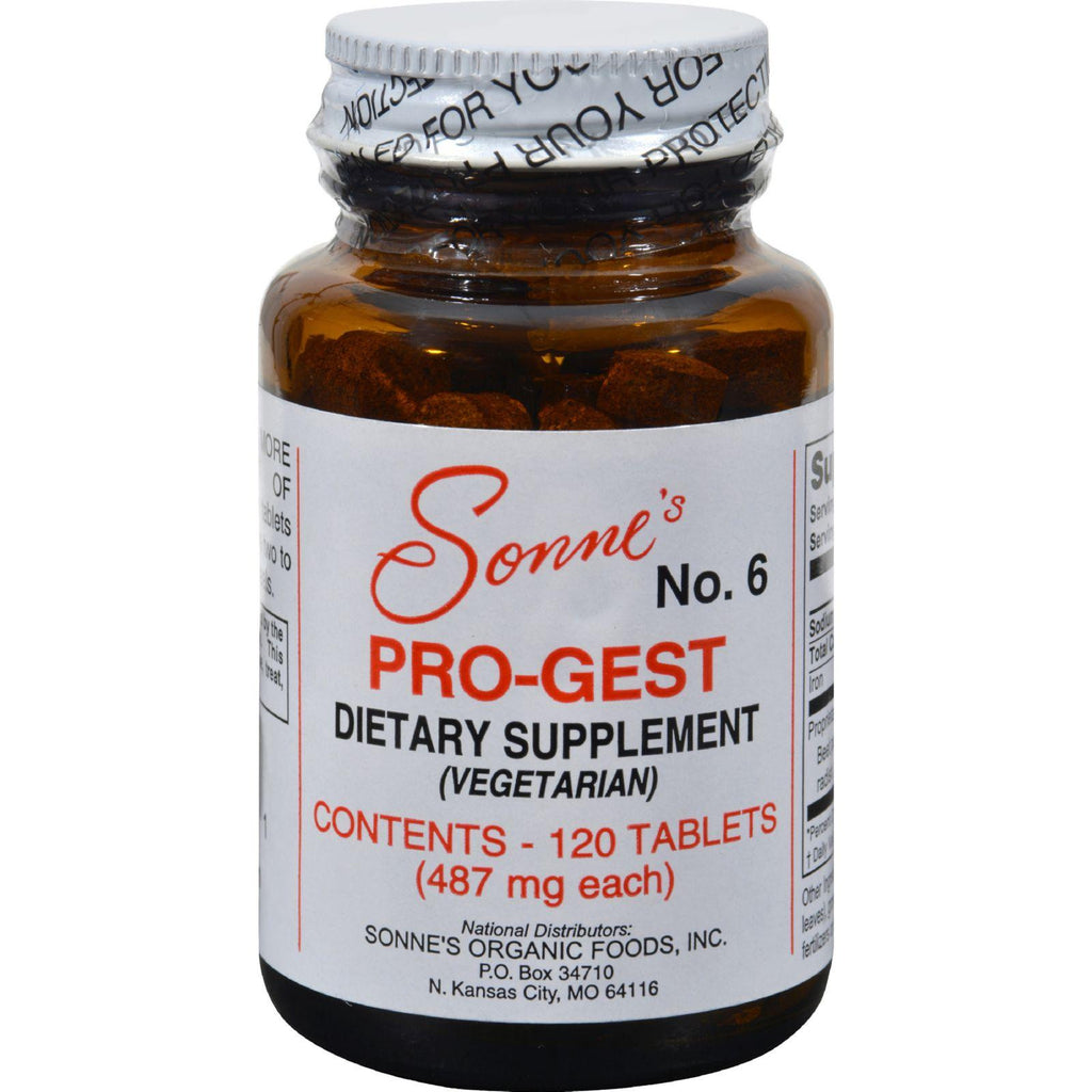 Sonne's Pro-gest Vegetarian No 6 - 120 Tablets