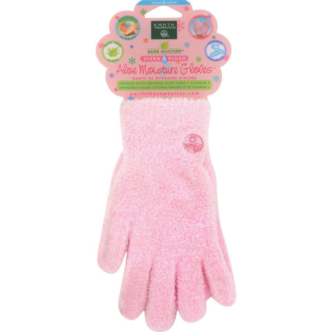 Earth Therapeutics Aloe Moisture Gloves Pink - 1 Pair