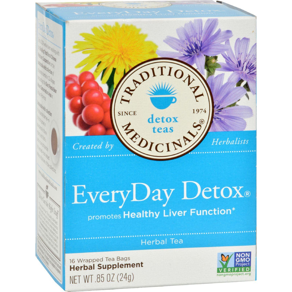 Traditional Medicinals Everyday Detox Herbal Tea - 16 Tea Bags