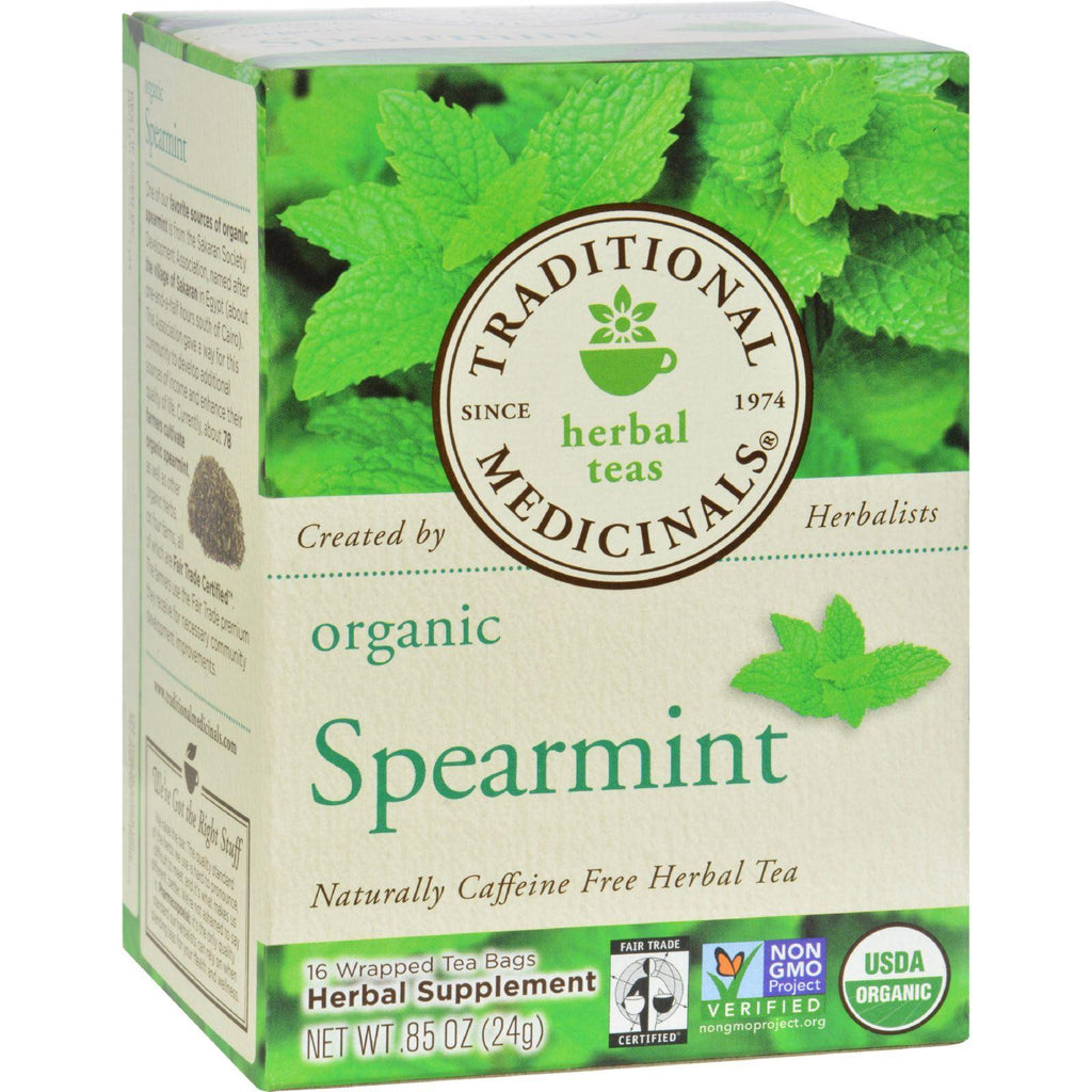 Traditional Medicinals Organic Tea - Spearmint 16 Bags