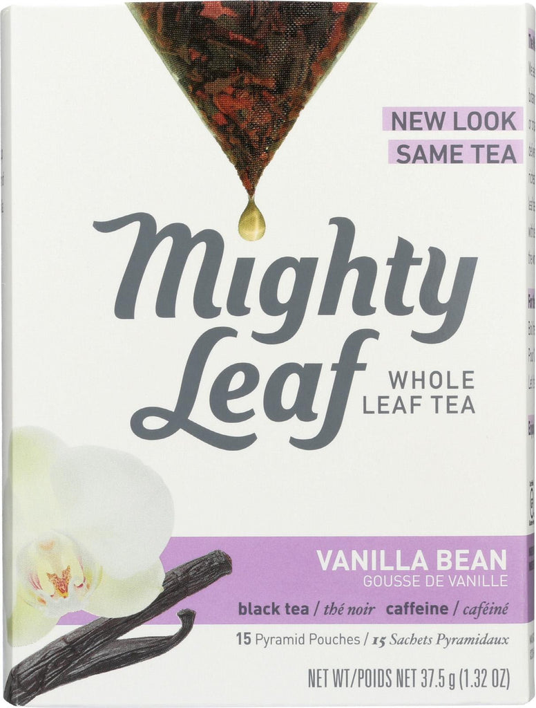 Mighty Leaf Tea Black Tea - Vanilla Beans - Case Of 6 - 15 Bags