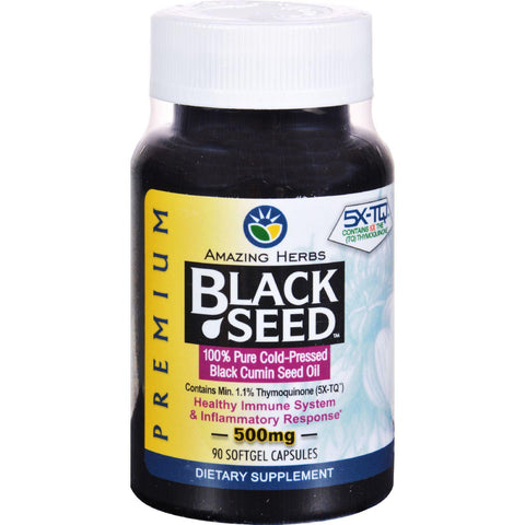 Amazing Herbs Black Seed Black Cumin Seed Oil - 90 Softgels