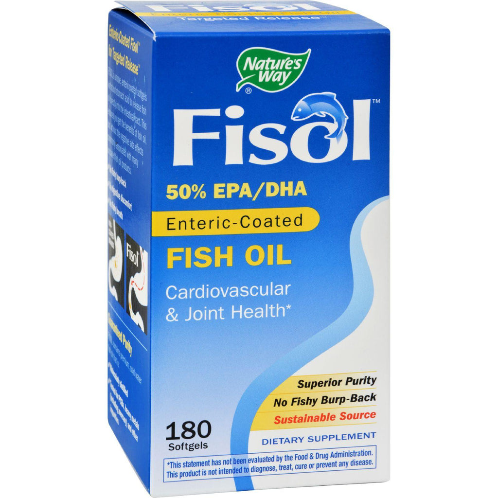 Nature's Way Fisol Fish Oil - 180 Softgels