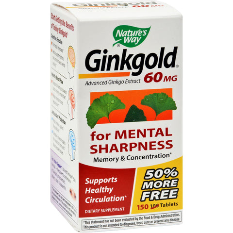 Nature's Way Ginkgold - 150 Tablets