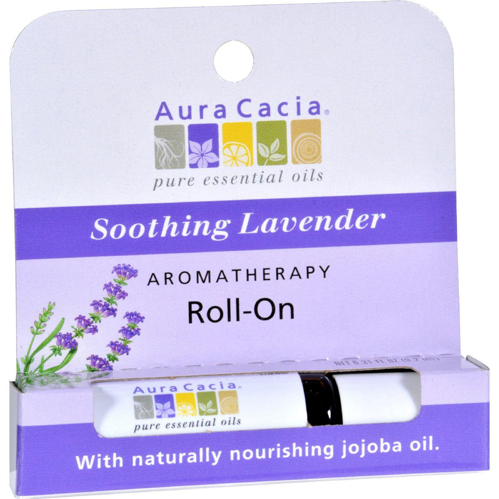 Aura Cacia Soothing Stick Lavender - 0.29 Fl Oz - Case Of 6