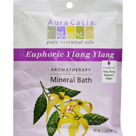 Aura Cacia Aromatherapy Mineral Bath Euphoria - 2.5 Oz - Case Of 6